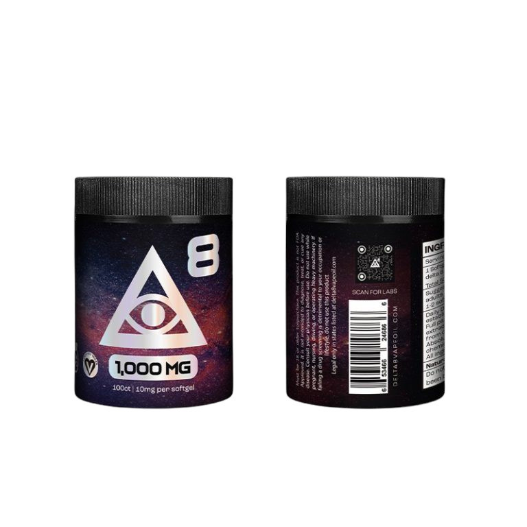 SHIPS SEPARATE: iDelta 8 THC Capsules 10MG 100-ct (1000MG)
